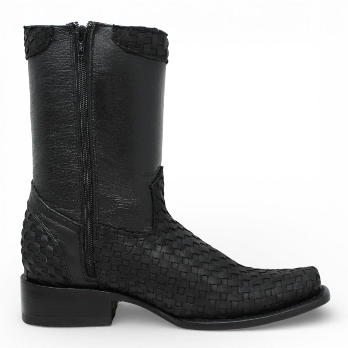 La Carreta Boots Men's Petatillo Genuine Leather Dubai Toe Boots - La Carreta