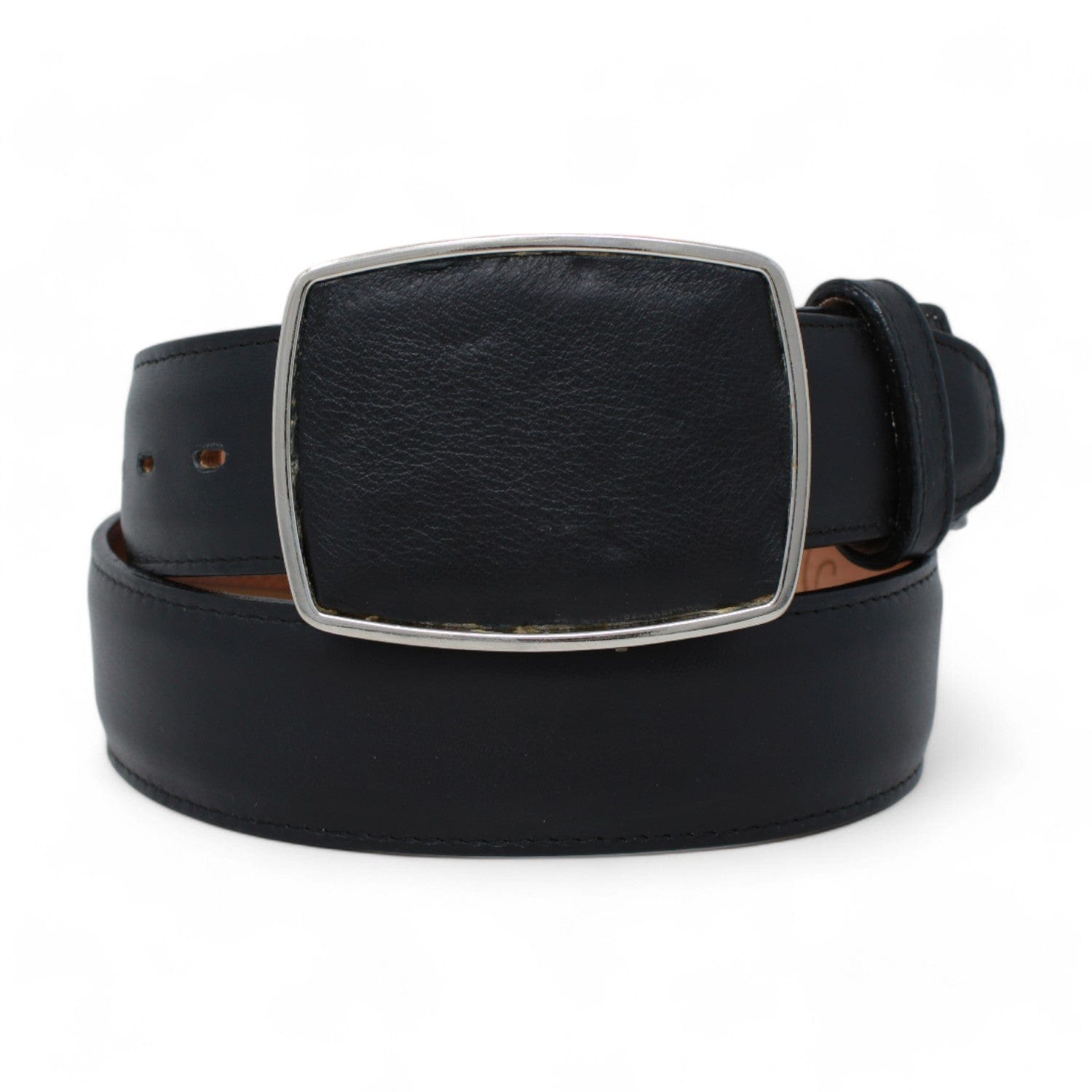 Genuine Belmont Leather Cowboy Belt Black Color - Los Altos Boots