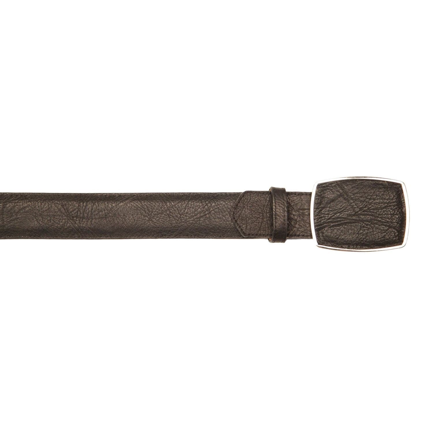 Los Altos Boots Belts Genuine Bull Shoulder Leather Cowboy Belt Black Color - Los Altos Boots