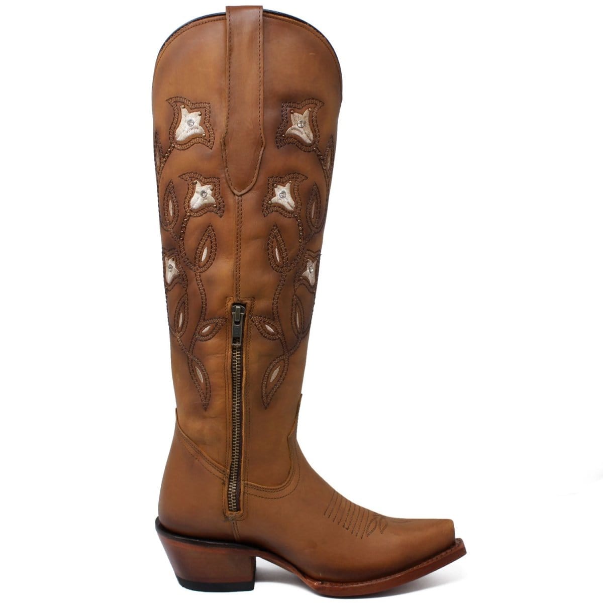 Quincy Boots Boots Women's Quincy Leather Snip Toe High Boot Q34T8331
