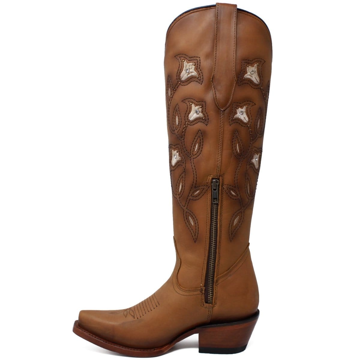 Quincy Boots Boots Women's Quincy Leather Snip Toe High Boot Q34T8331