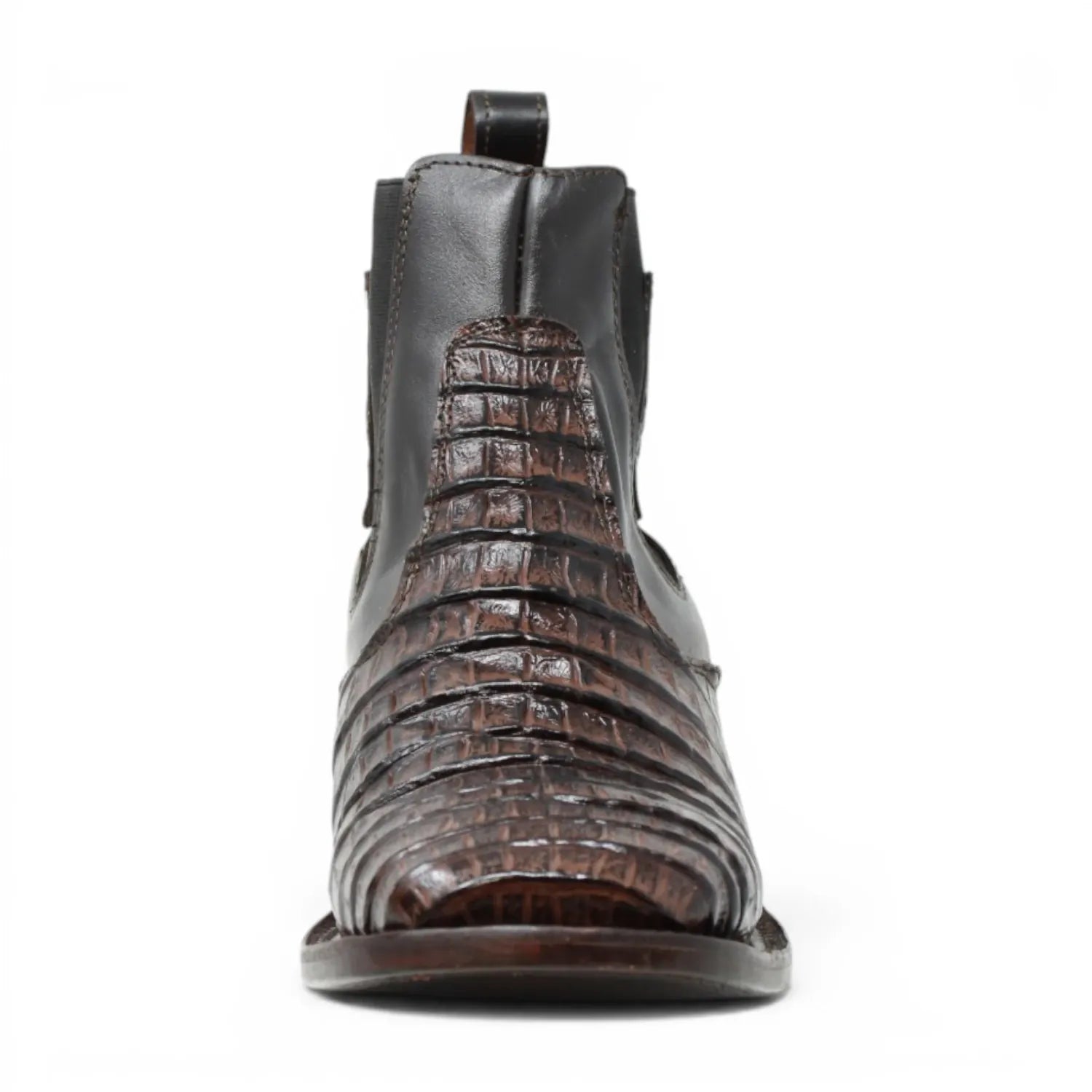 Quincy Boots Botines Quincy Men´s Caiman Hornback Print Square Toe Ankle Boots