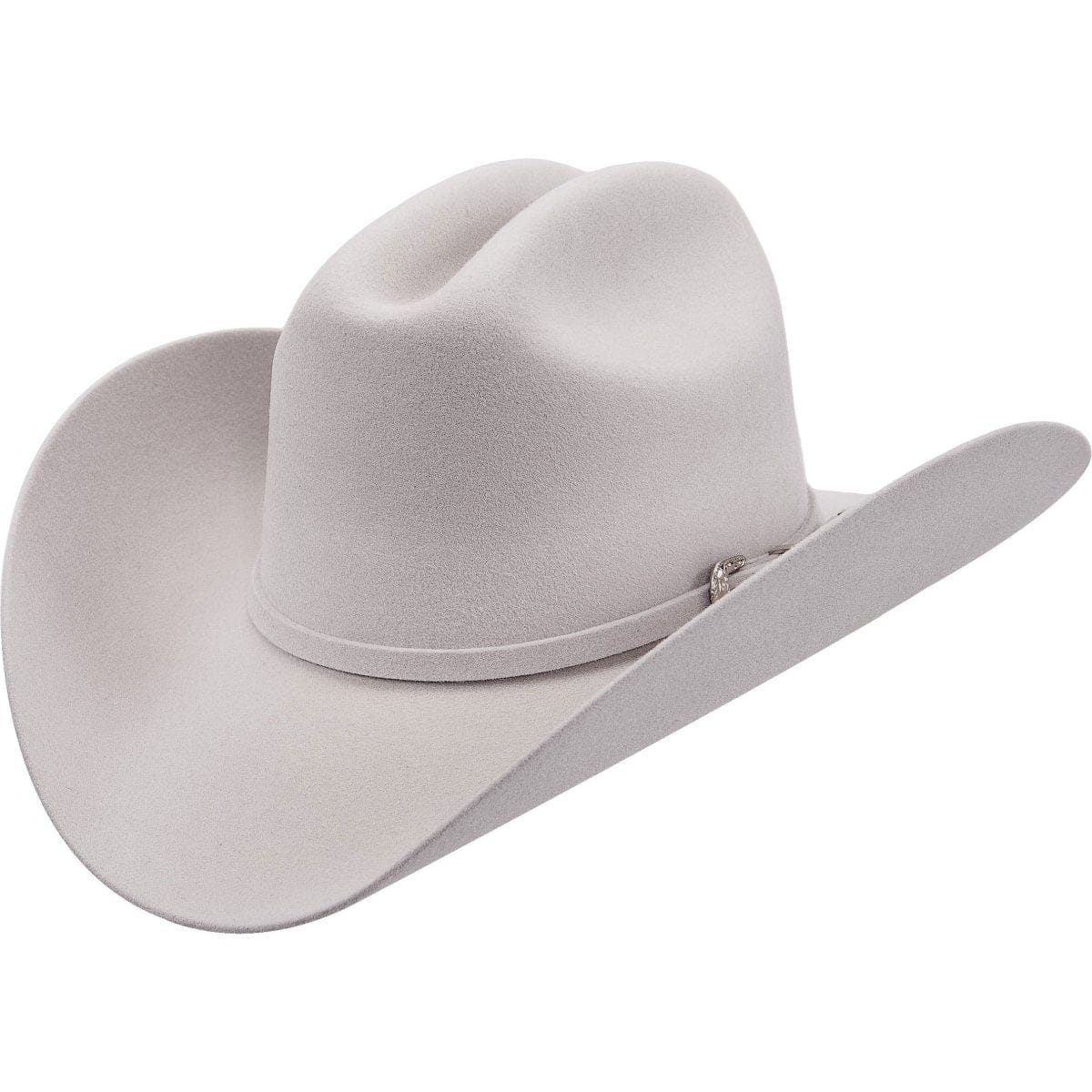 Blackstone 100X Felt Cowboy Hat Joan Sebastian Style - Grey - Side View