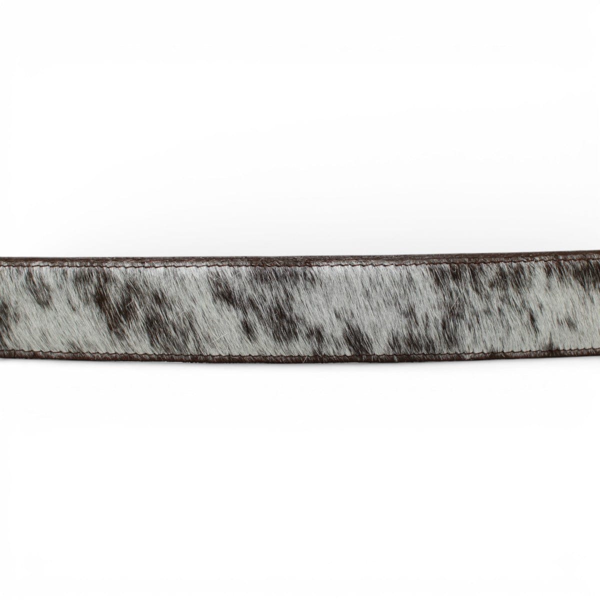 Tanner Mark Boots Belts Genuine Cowhide Leather with Hair Texas Metal Buckle Belt Brown Color - Tanner Mark Boots