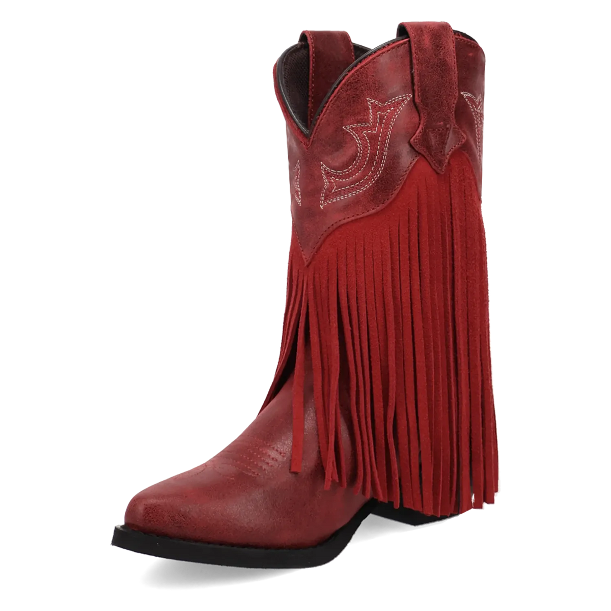 Tanner Mark Boots Boots Dan Post Kid´s Happy Trails Leather J Pointed Toe Boots - Red