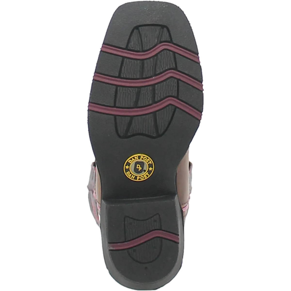 Tanner Mark Boots Boots Dan Post Kid´s Majesty Leather Wide Square Toe Boots - Sand/Purple