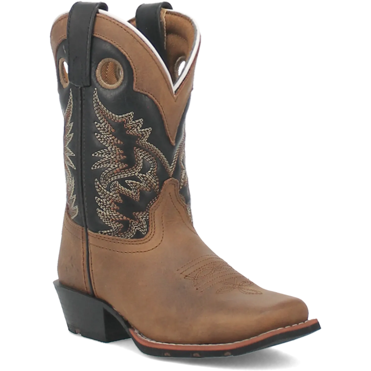 Tanner Mark Boots Boots Dan Post Kid´s Rascal Leather Wide Square Toe Boots - Aged Bark