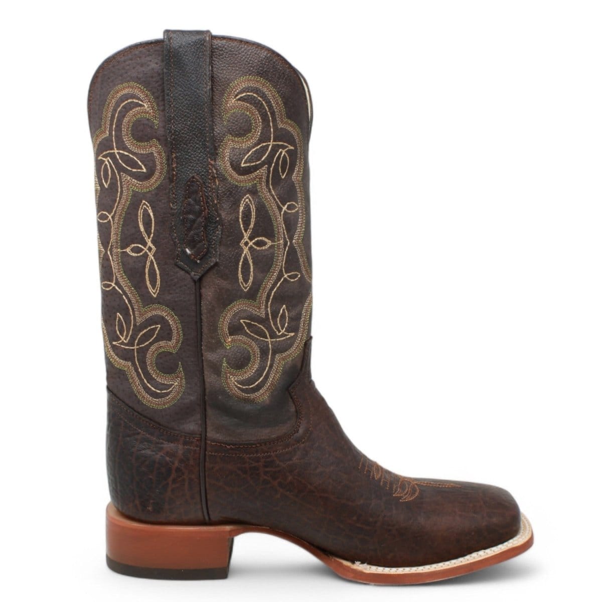 Tanner Mark Boots Boots Men's Genuine Bull Shoulder Square Toe Boots in Brown - El Reparo