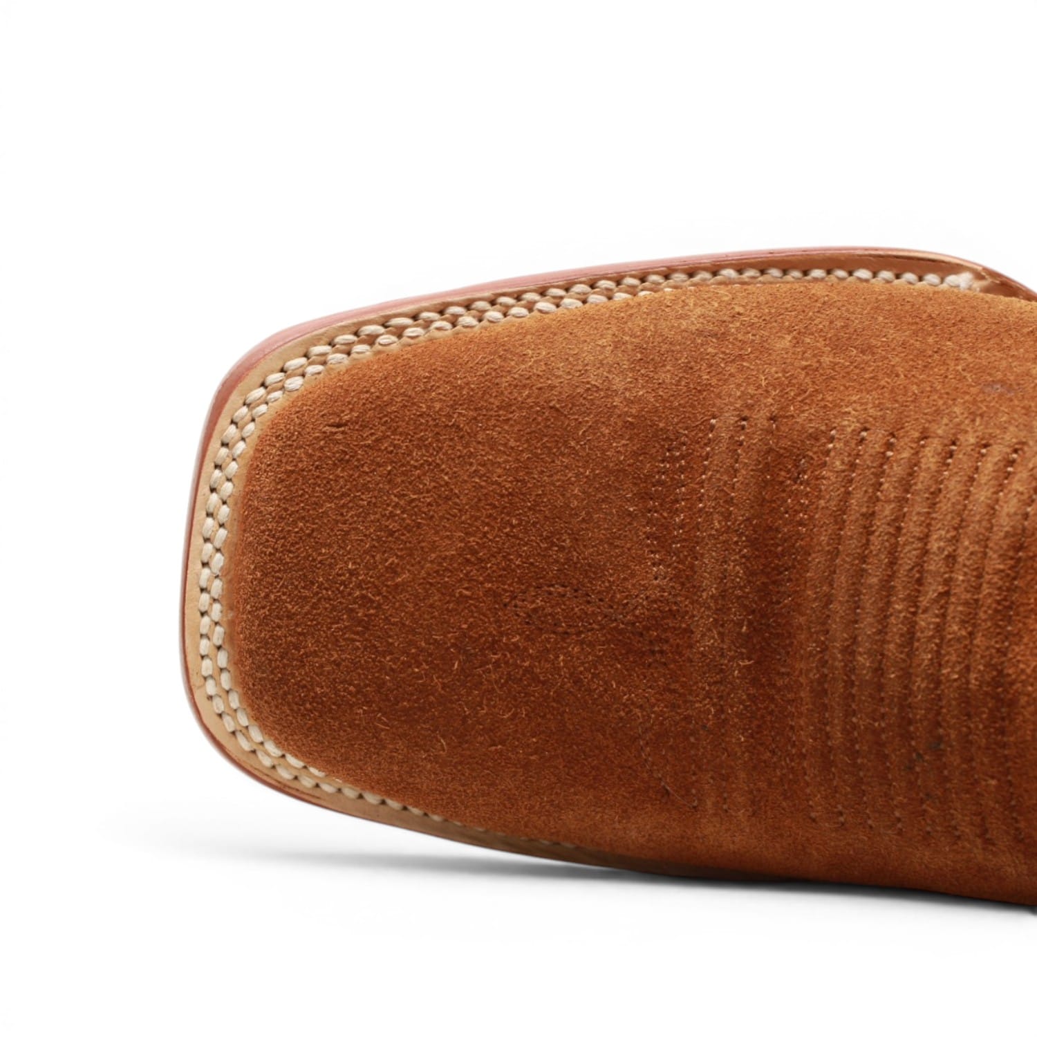 Tanner Mark Boots Boots Men's Ruff Out Leather Square Toe Boots in Cognac - Tanner Mark Boots
