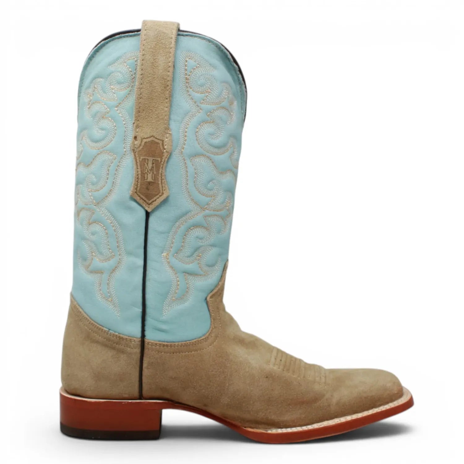 Tanner Mark Boots Boots Men's Ruff Out Leather Square Toe Boots in Sand - Tanner Mark Boots