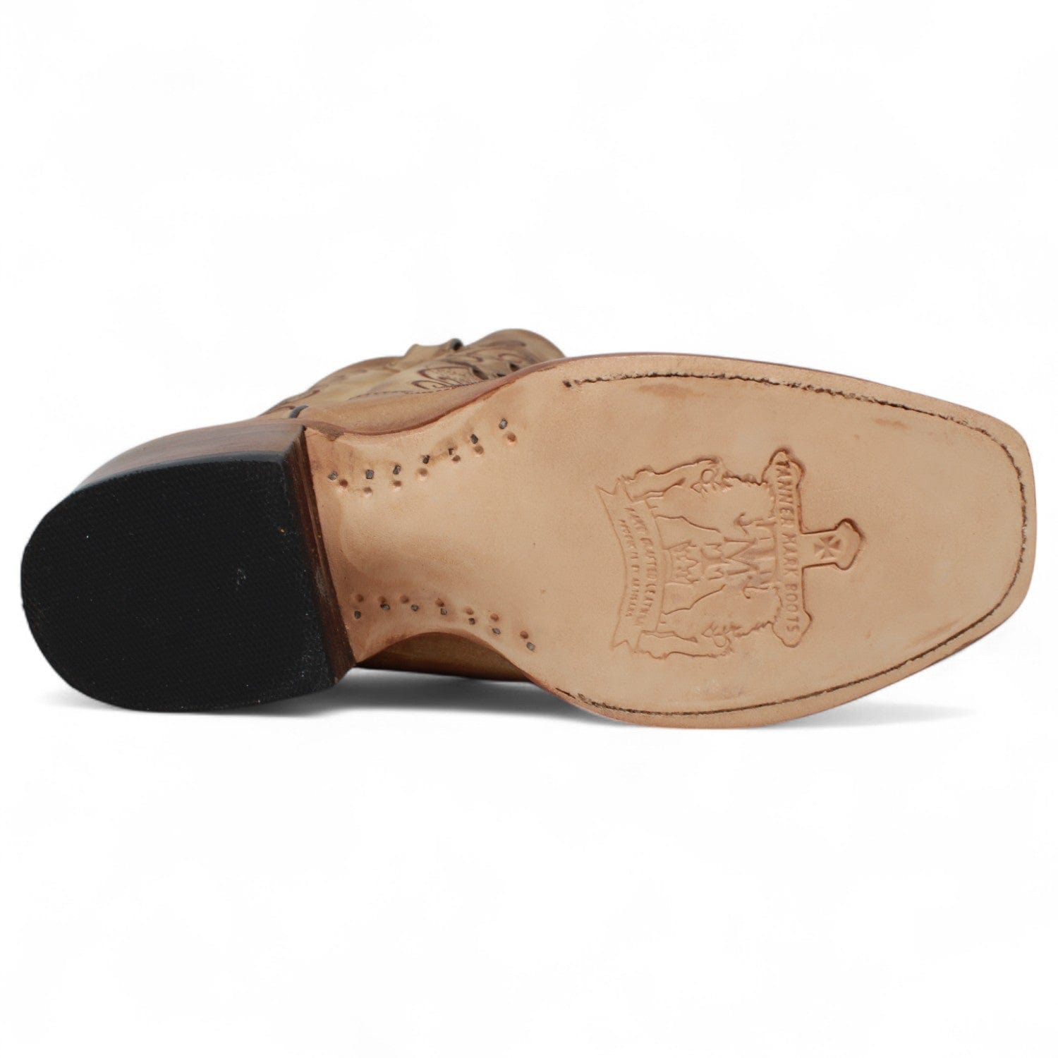 Tanner Mark Boots Boots Tanner Mark Women's McAllen Leather Square Toe Boots Sand TML205062