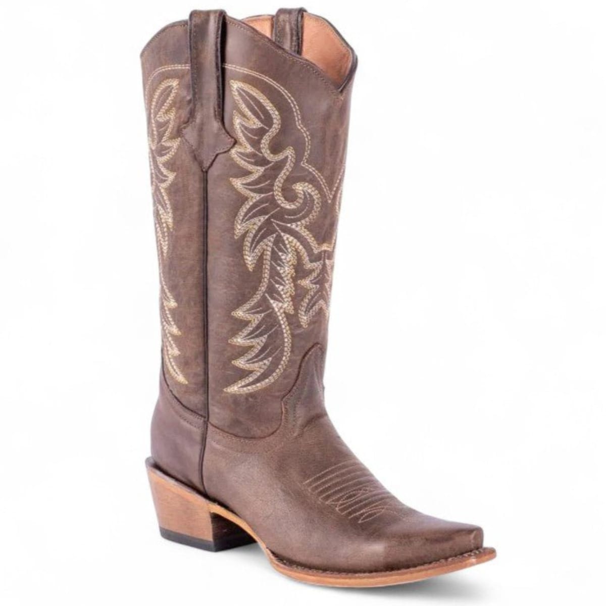 Tanner Mark Boots Boots Women's Classic Calf Genuine Leather Snip Toe Boots in Brown - Tanner Mark Boots