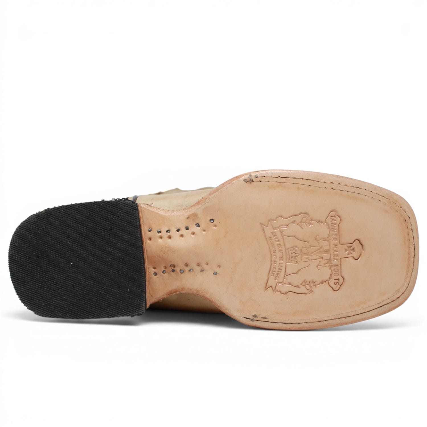 Women's Burnished with Tri-Star Leather Square Toe Boots in Sand - Tanner Mark Boots