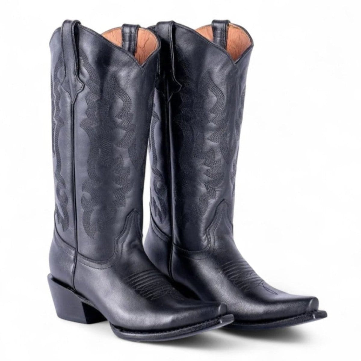 Tanner Mark Boots Boots Women's Leather Dark Horse Snip Toe Boots in Black - Tanner Mark Boots