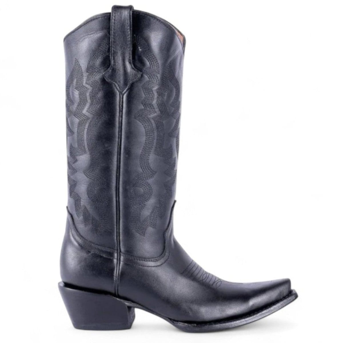 Tanner Mark Boots Boots Women's Leather Dark Horse Snip Toe Boots in Black - Tanner Mark Boots