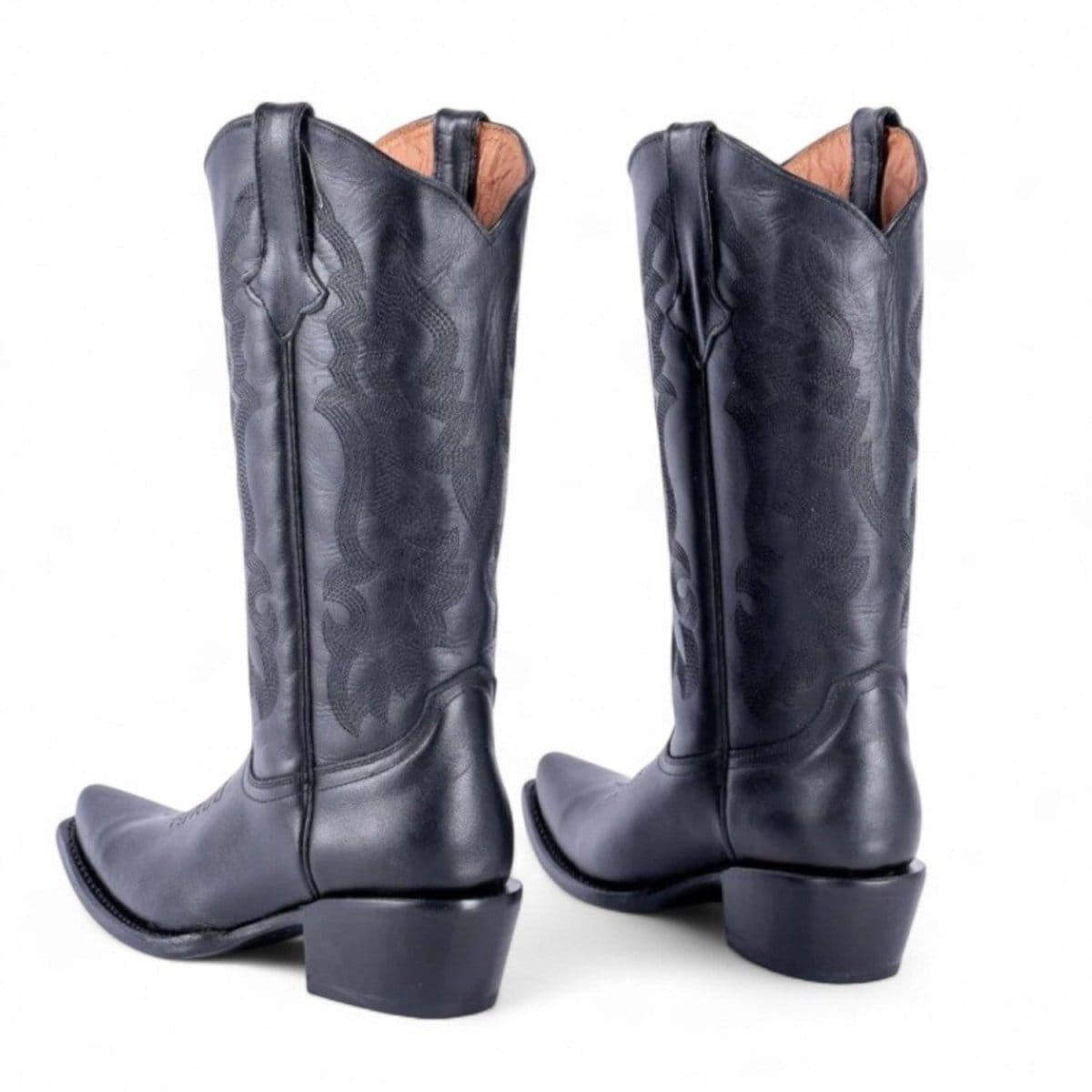 Tanner Mark Boots Boots Women's Leather Dark Horse Snip Toe Boots in Black - Tanner Mark Boots