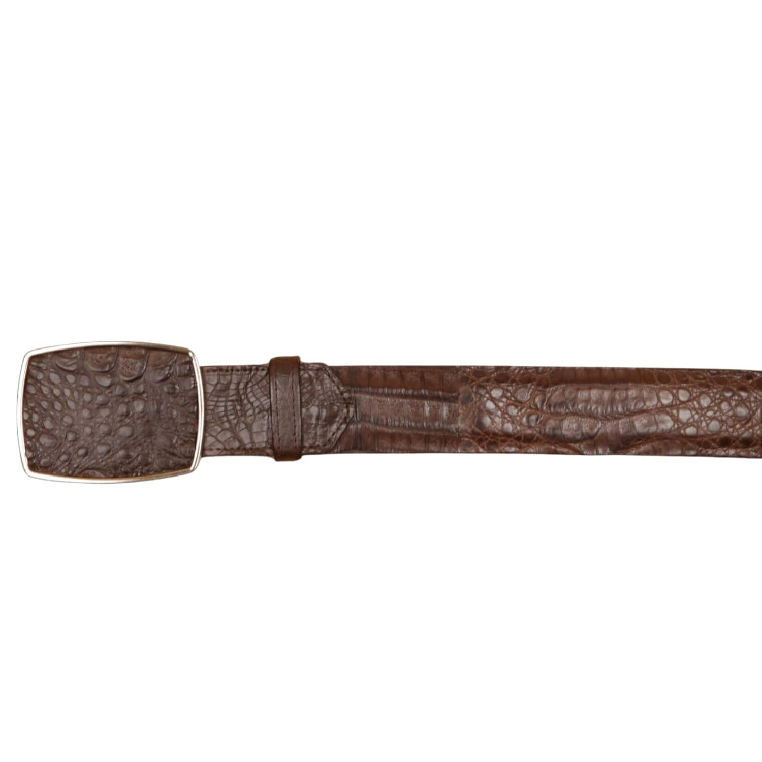 Wild West Boots Belts Men's Wild West Caiman Belly Skin Cowboy Belt 2C11A8207