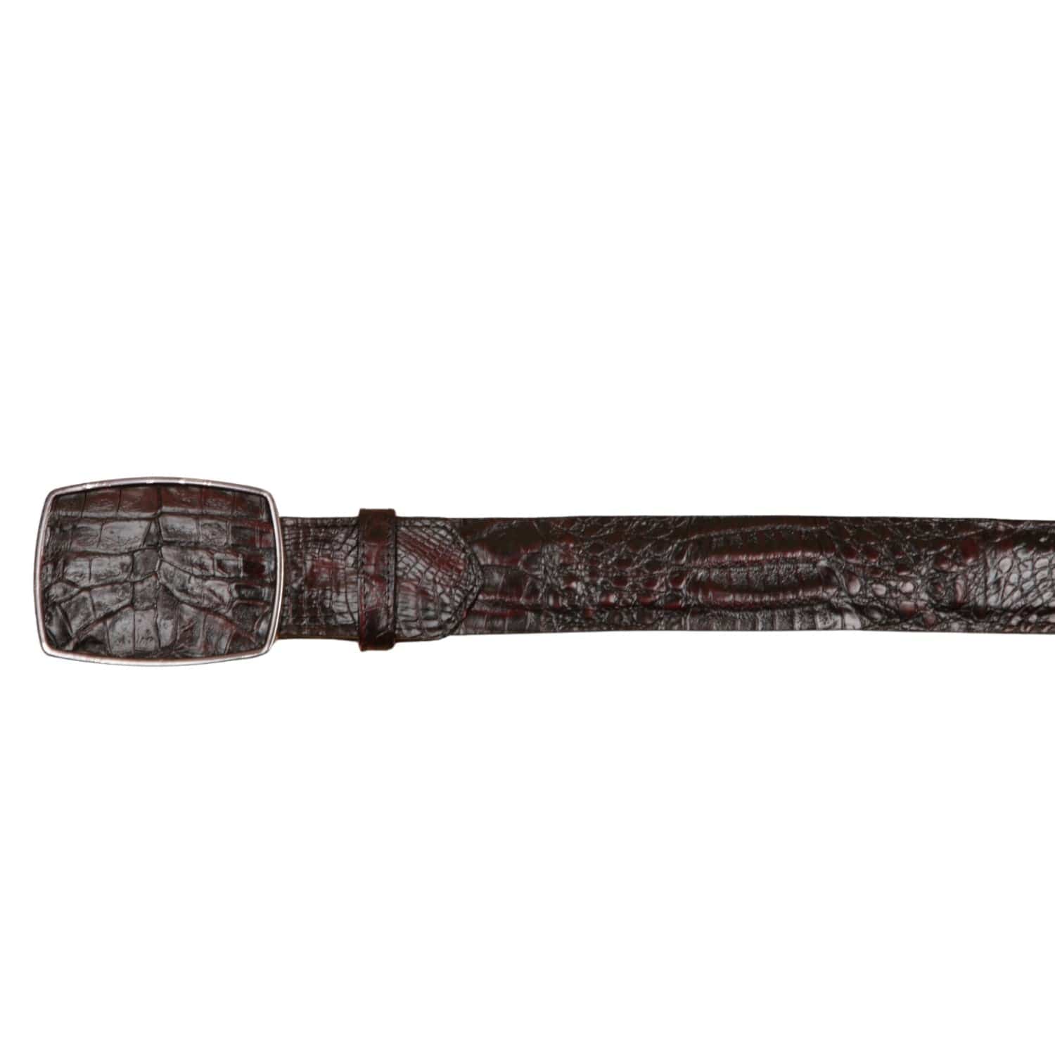 Wild West Boots Belts Men's Wild West Caiman Belly Skin Cowboy Belt 2C11A8218