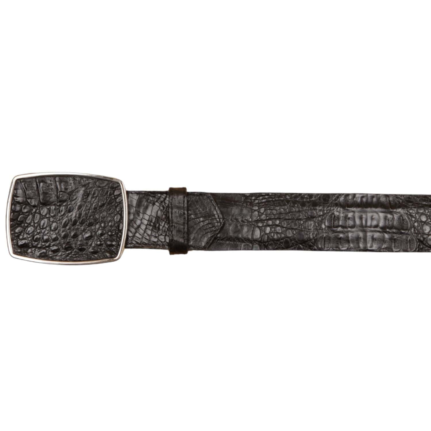 Wild West Boots Belts Men's Wild West Caiman Skin Cowboy Belt 2C11A0205