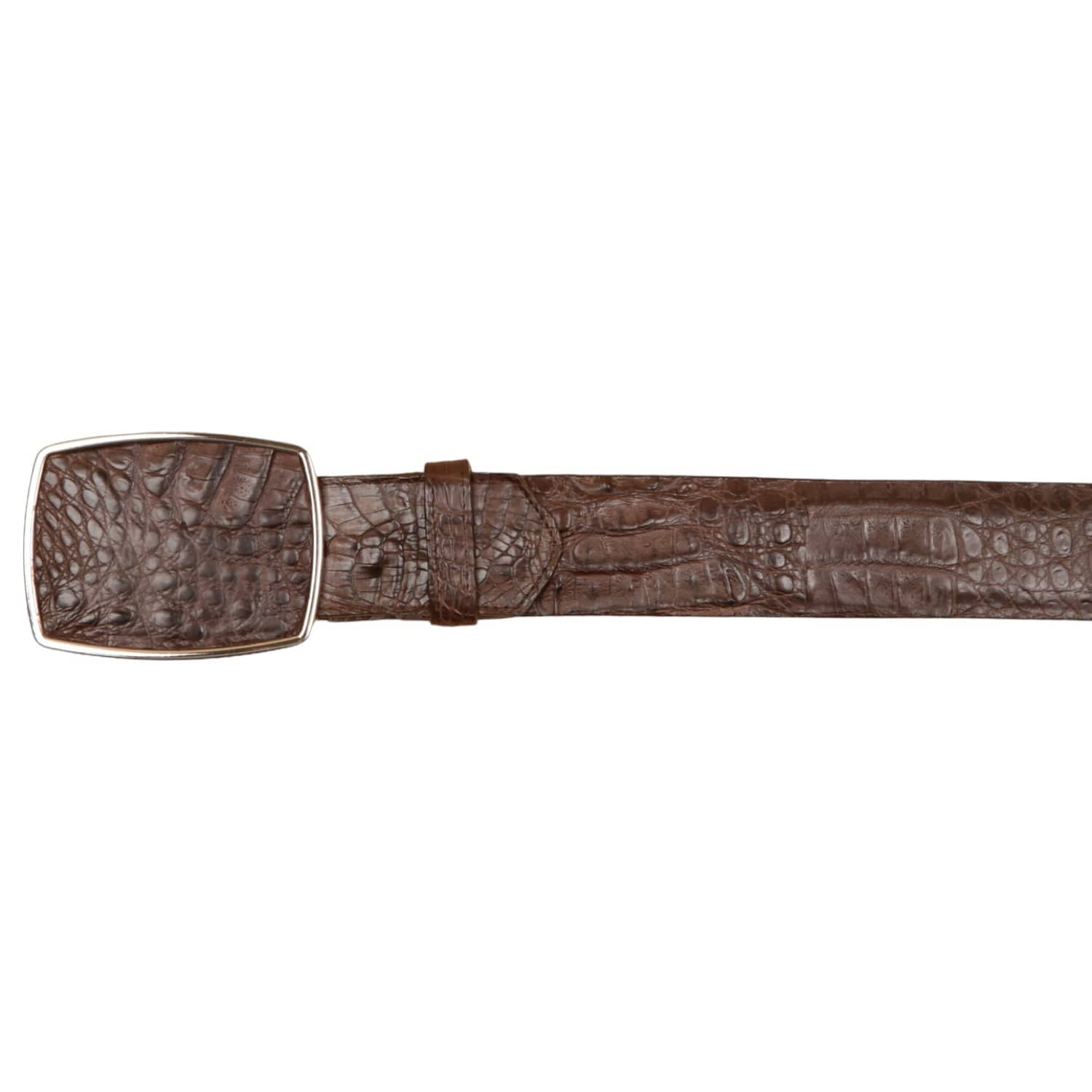 Wild West Boots Belts Men's Wild West Caiman Skin Cowboy Belt 2C11A0207