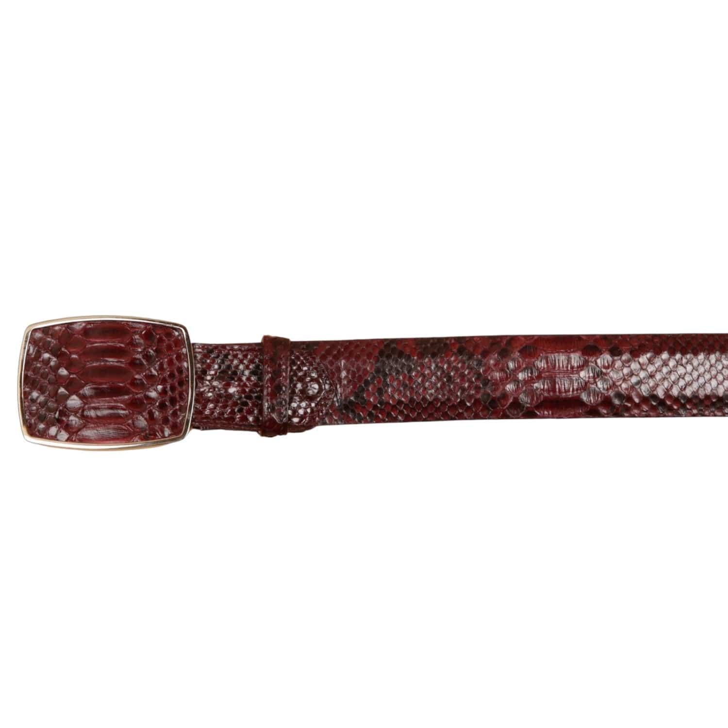 Wild West Boots Belts Men's Wild West Python Skin Cowboy Belt 2C11A5706