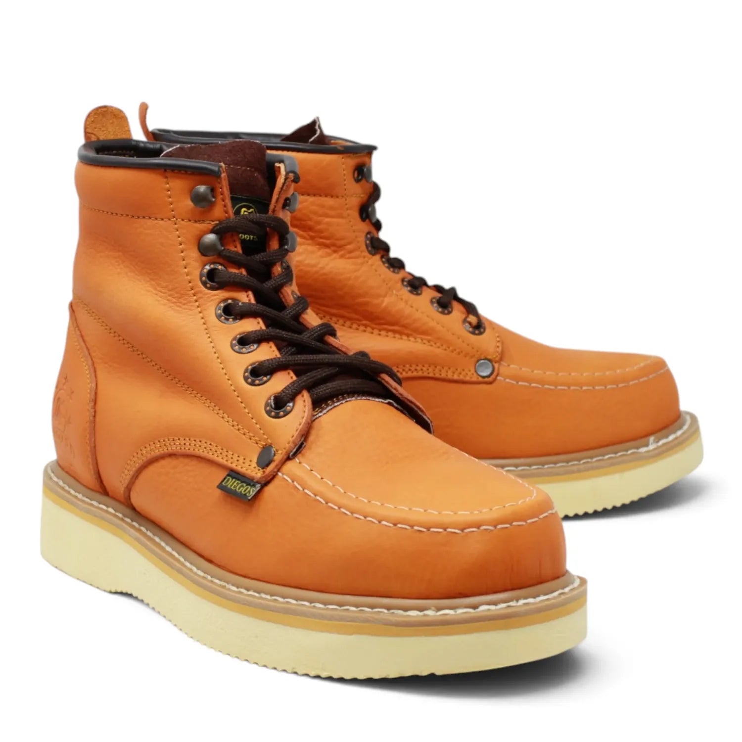 Wolverine Boots 6 / Brick Rodeo Imports Men's Lace-Up Work Boots with Mil Rayas Sole