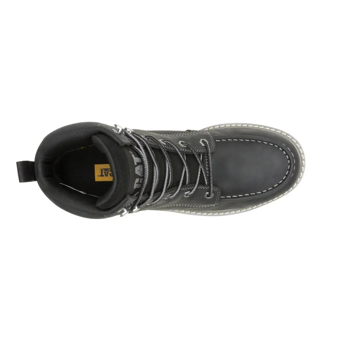 Wolverine Boots Men's Reclaimer Wedge Waterproof Work Boot Black Color - CAT
