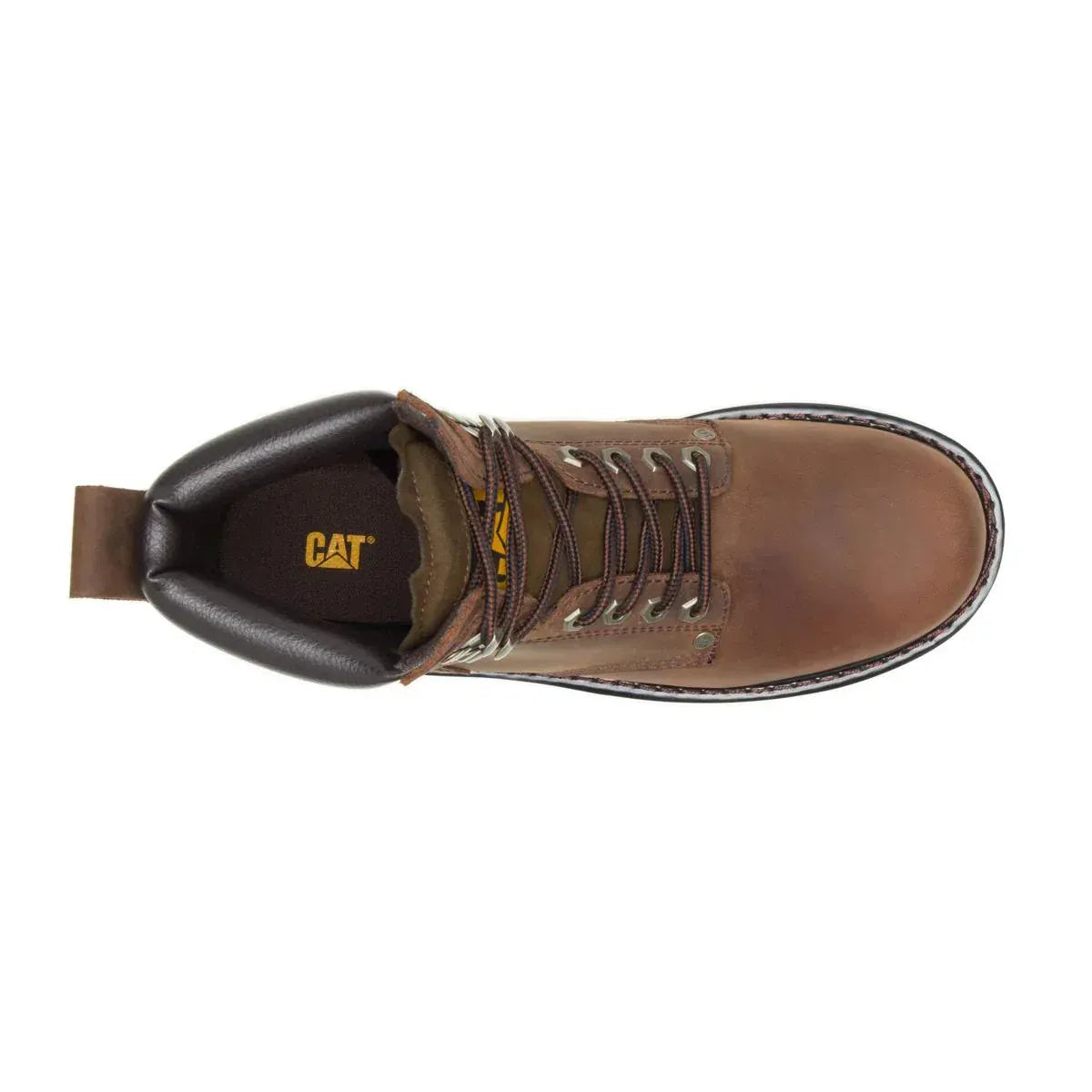 Wolverine Boots Men's Second Shift Soft Toe Work Boot Dark Brown Color - CAT