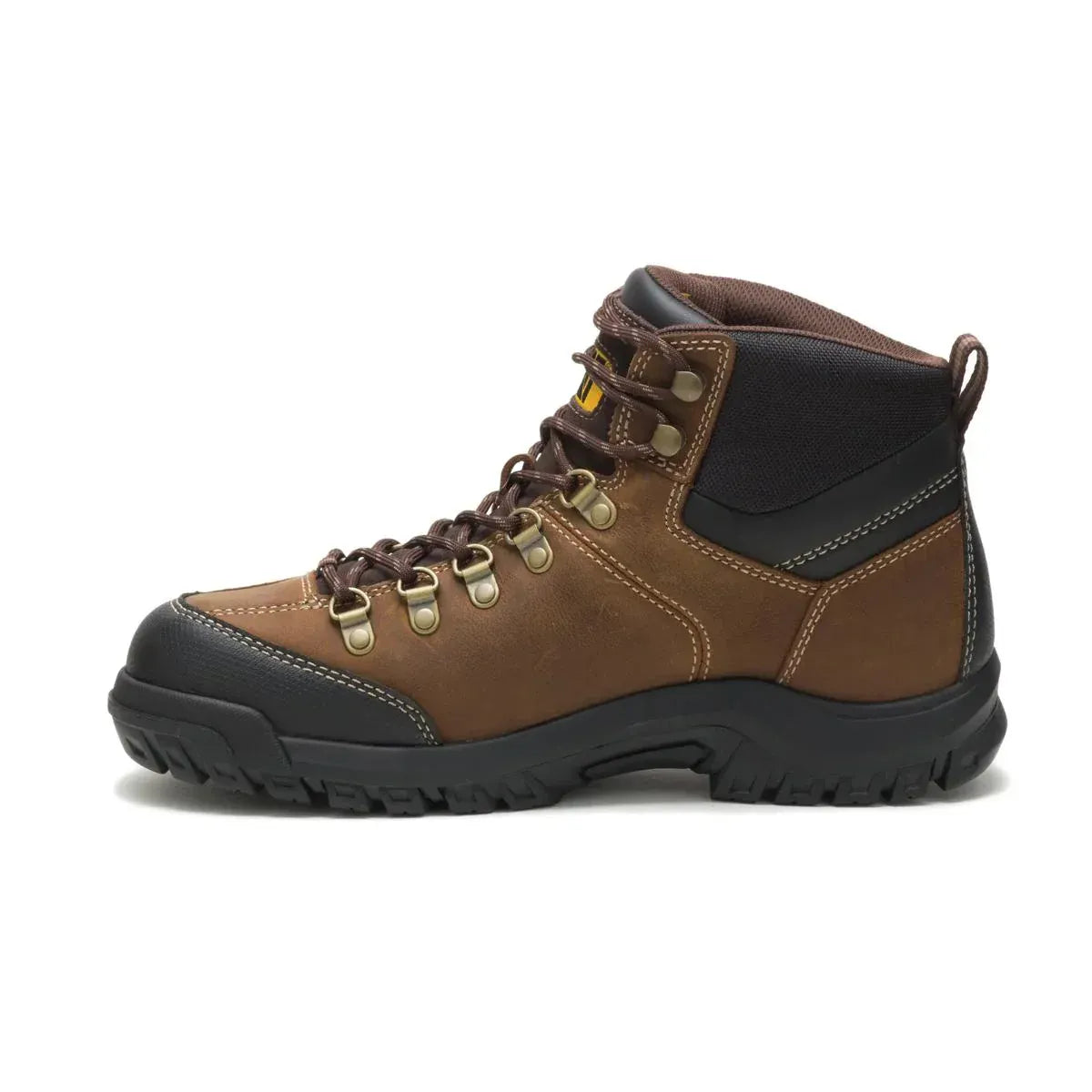 Wolverine Boots Men's Threshold Waterproof Work Boot Real Brown Color - CAT