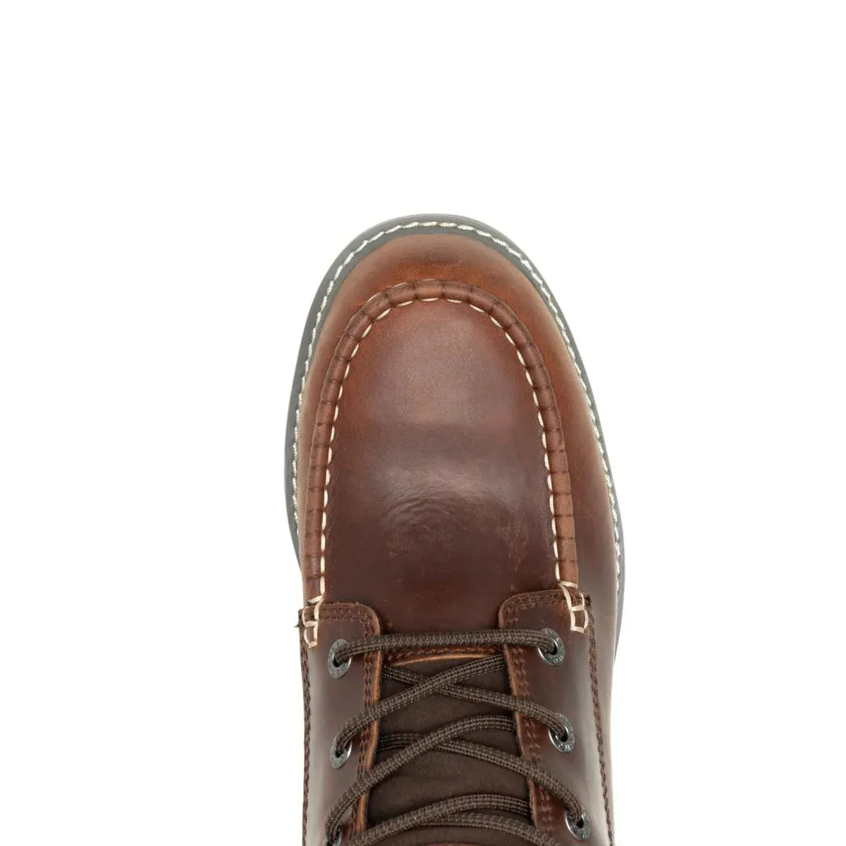 Wolverine Boots Men's Trade Wedge 6" Moc-Toe Work Boot Rust Color - Wolverine