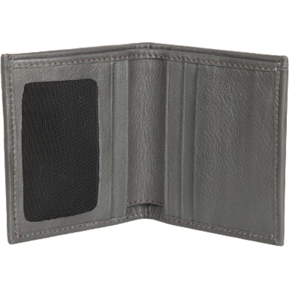 Genuine Leather and Ostrich Skin Laser Design Wallet in Black Cherry Color - Los Altos Boots