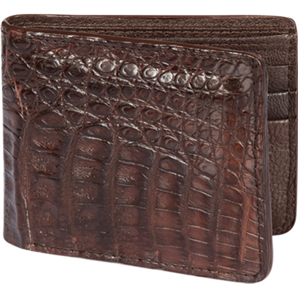 Genuine Caiman Skin Wallet in Brown Color - Los Altos Boots