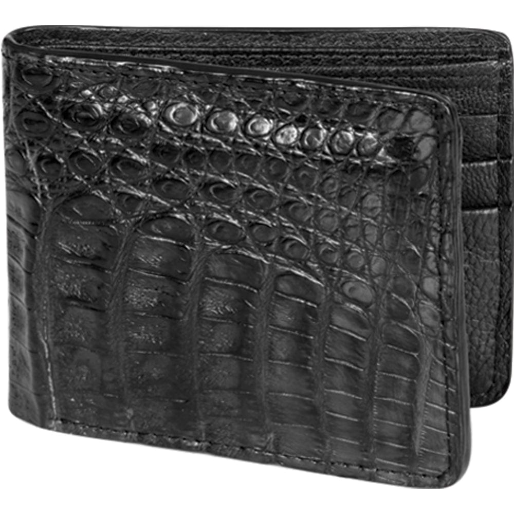 Genuine Caiman Skin Wallet in Black Color - Los Altos Boots