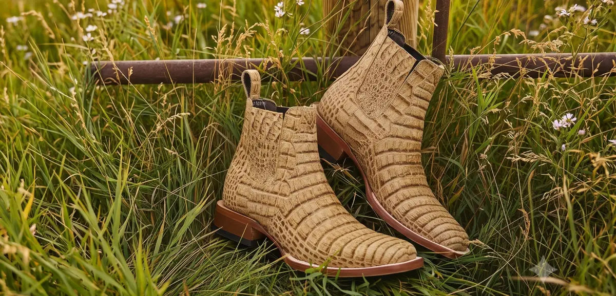 Beige Cowboy Boots