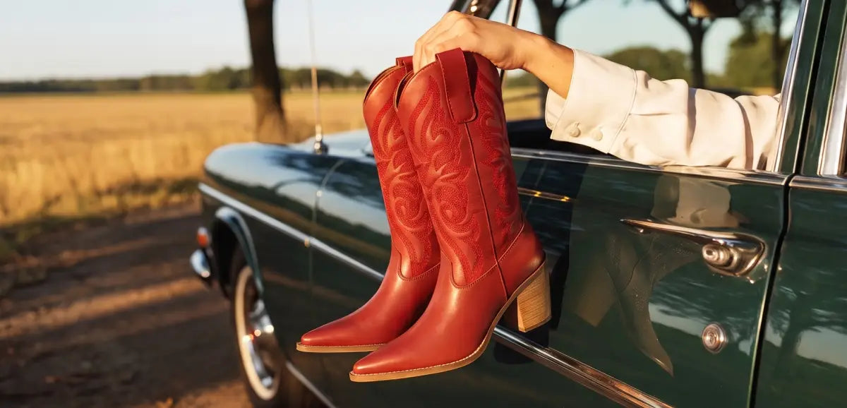 Red Western Boots