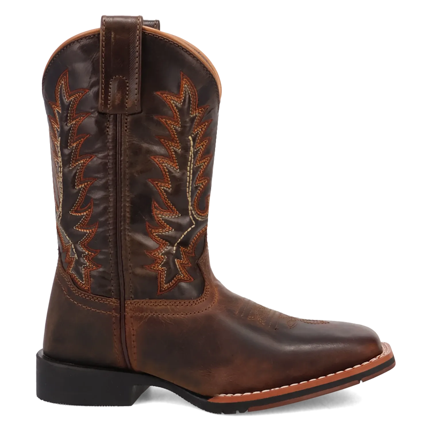 Dan Post Kid´s Dexter Leather Wide Square Toe Boots - Rust - Right SIde View