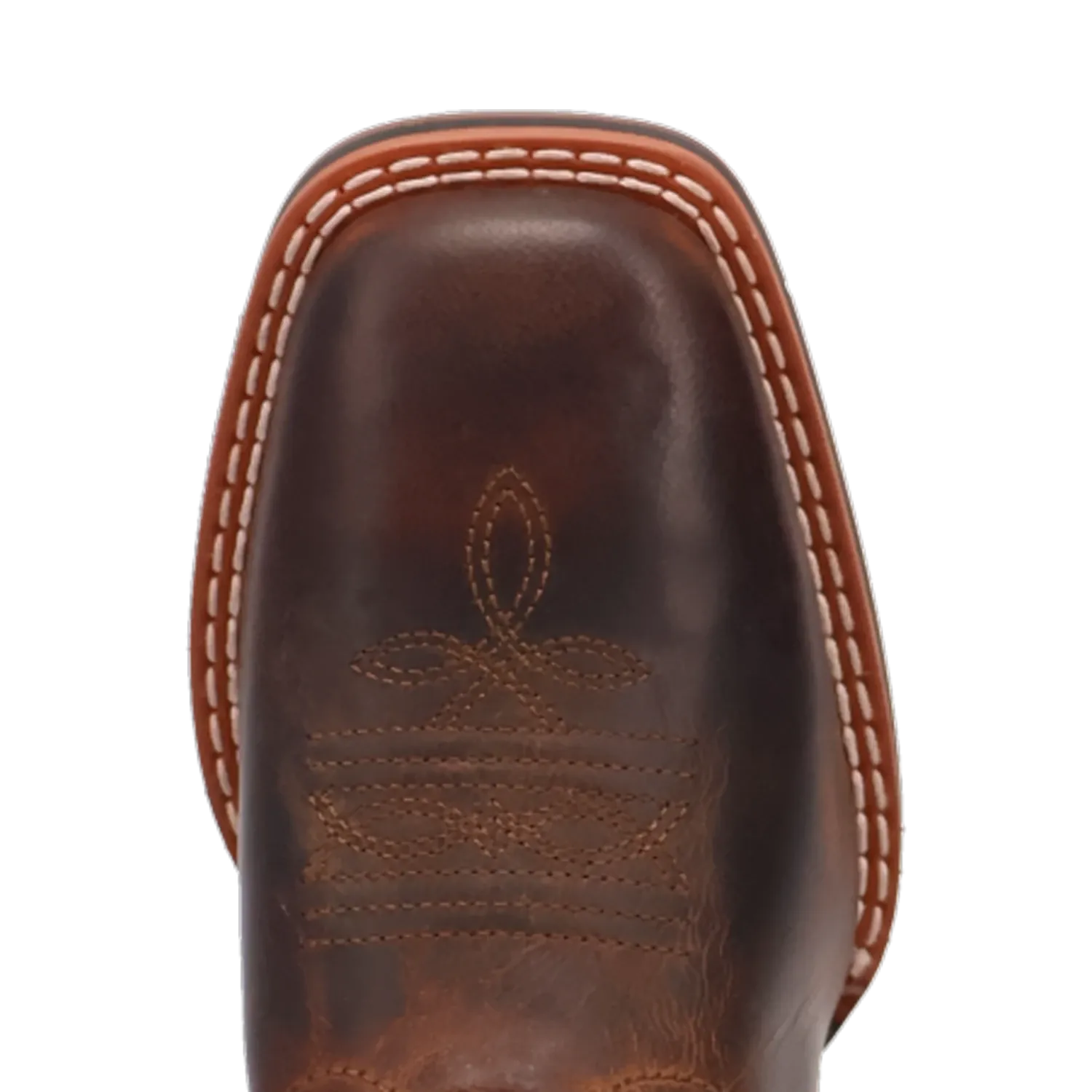 Dan Post Kid´s Dexter Leather Wide Square Toe Boots - Rust - Toe View