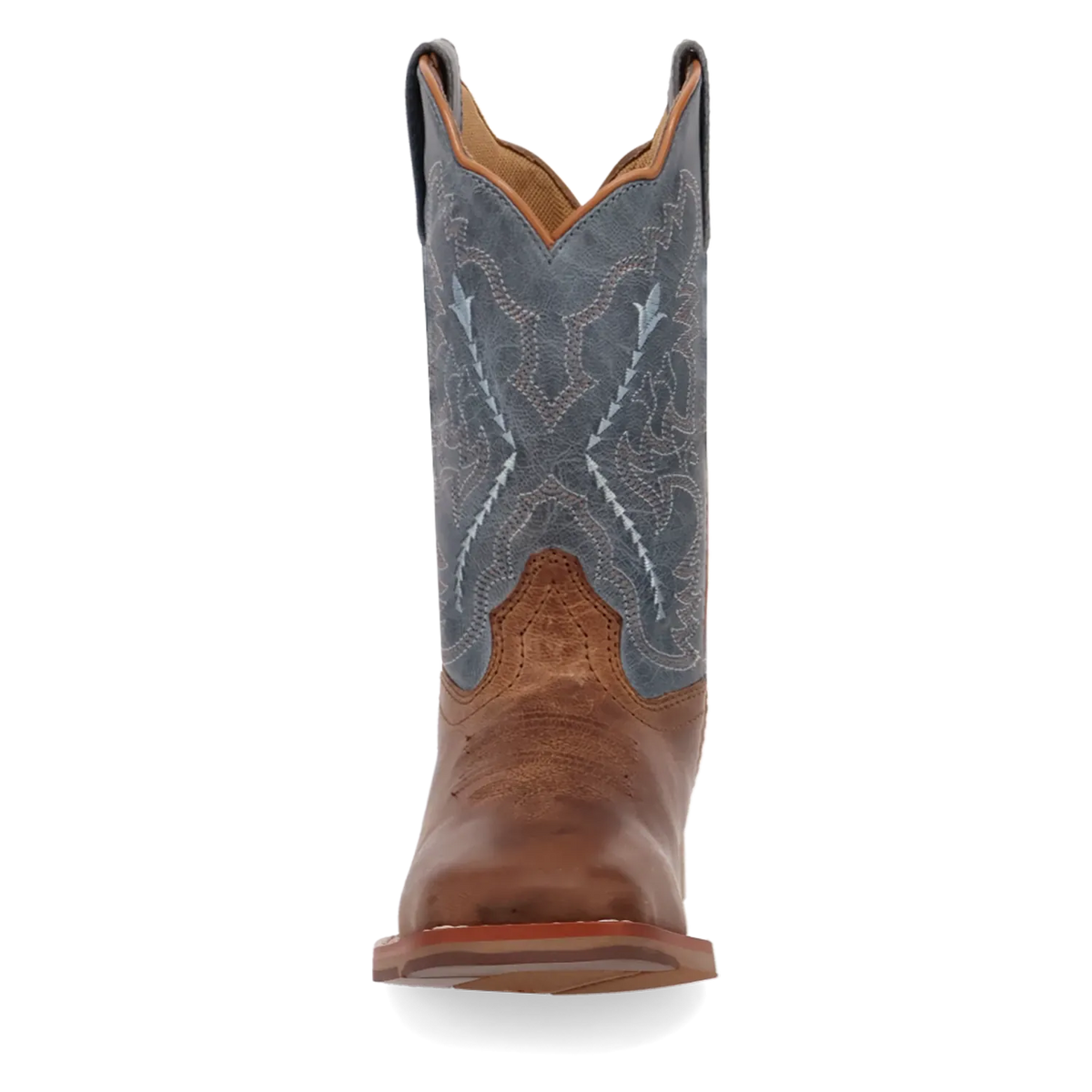 Dan Post Kid´s Salina Leather Wide Square Toe Boots - Tan - Front View