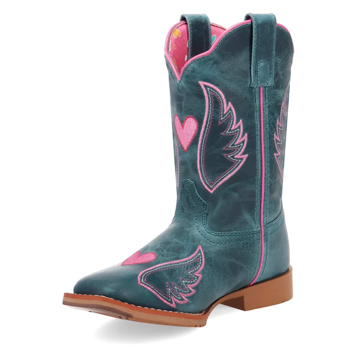 Dan Post Boots Boots Dan Post Kid´s Sweet Caroline Leather Wide Square Toe Boots - Turquoise