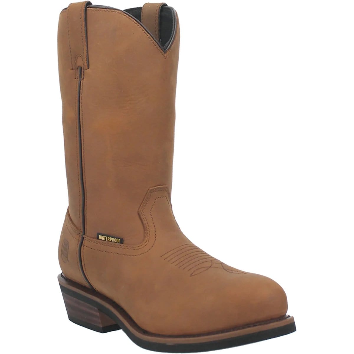Dan Post Men's Alburquerque Work Boots Waterproof in Brown - Side View
