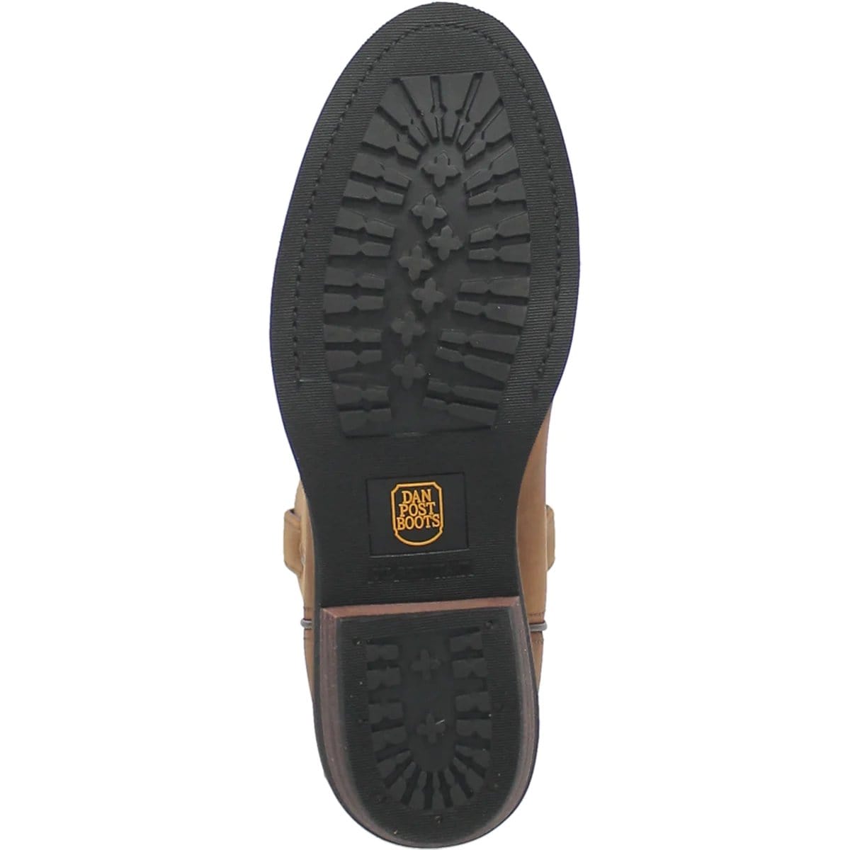 Dan Post Men's Alburquerque Work Boots Waterproof in Brown - Sole View