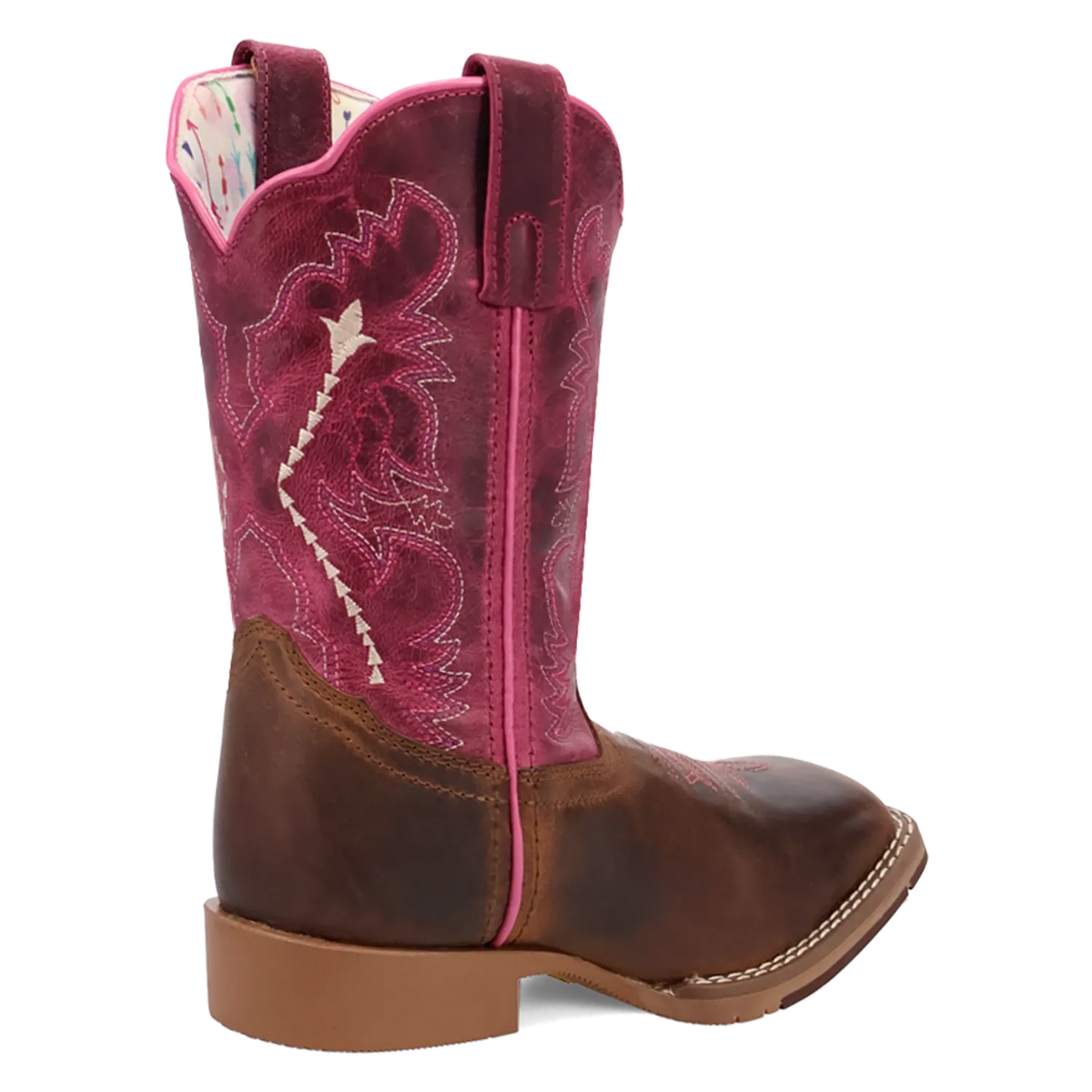 Dan Post Boots Boots Dan Post Youth´s Salina Leather Wide Square Toe Boots - Tan/Pink