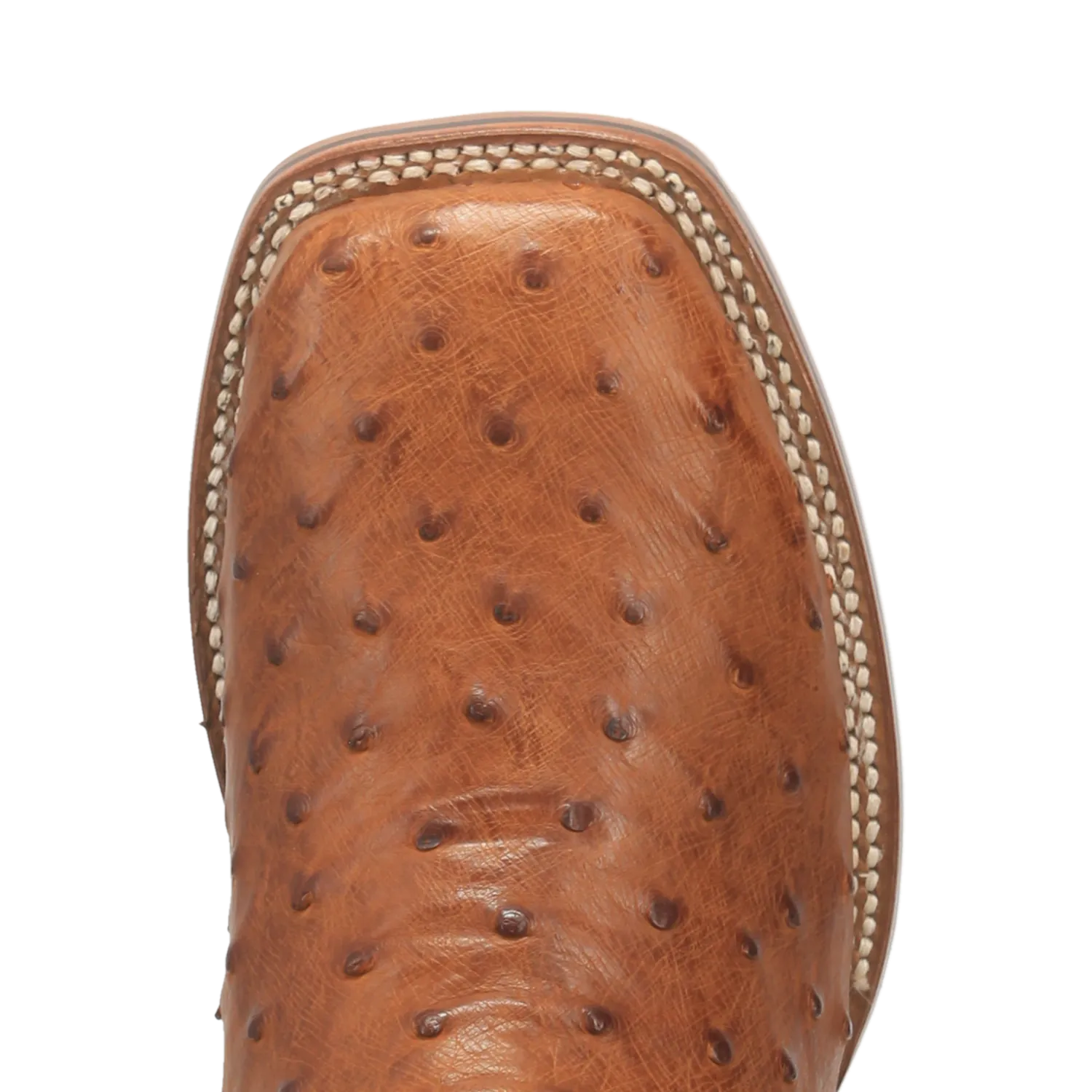 Dan Post Boots Boots Men's Alamosa Full Quill Ostrich Wide Square Toe Boots Bay Apache Color - Dan Post Boots