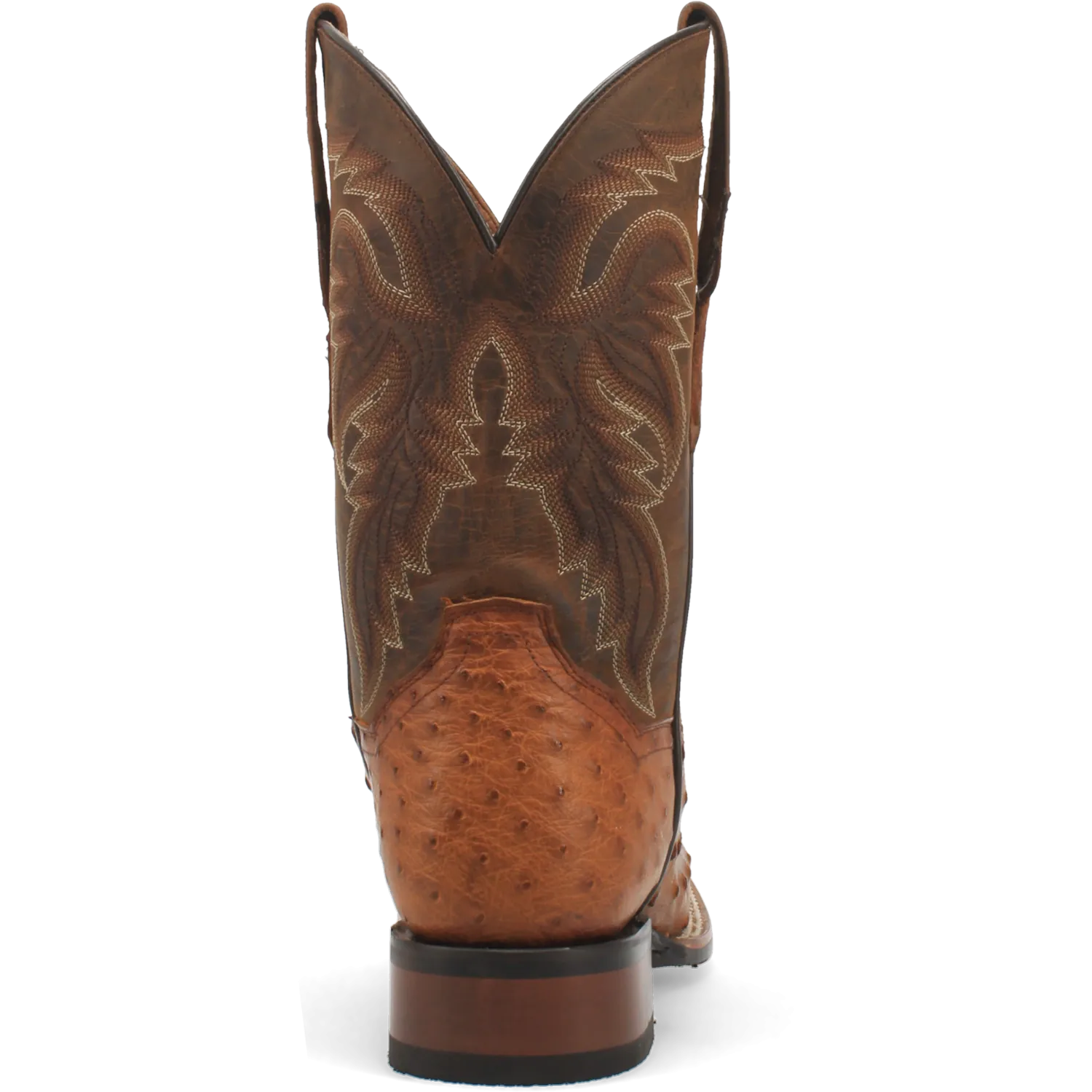 Dan Post Boots Boots Men's Alamosa Full Quill Ostrich Wide Square Toe Boots Bay Apache Color - Dan Post Boots