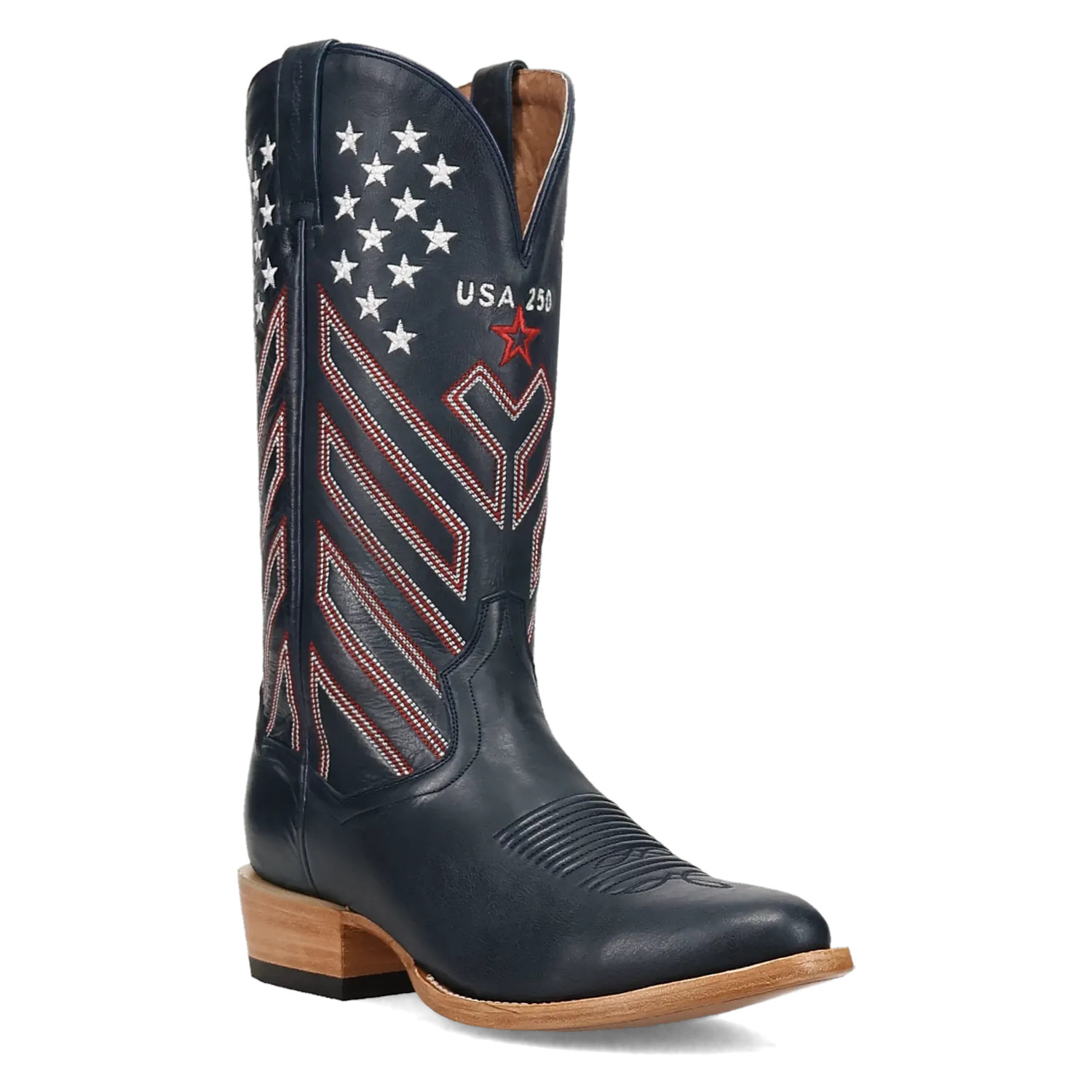 Dan Post Boots Boots Men's America 250 Leather Round Toe Boots Blue Color - Dan Post Boots