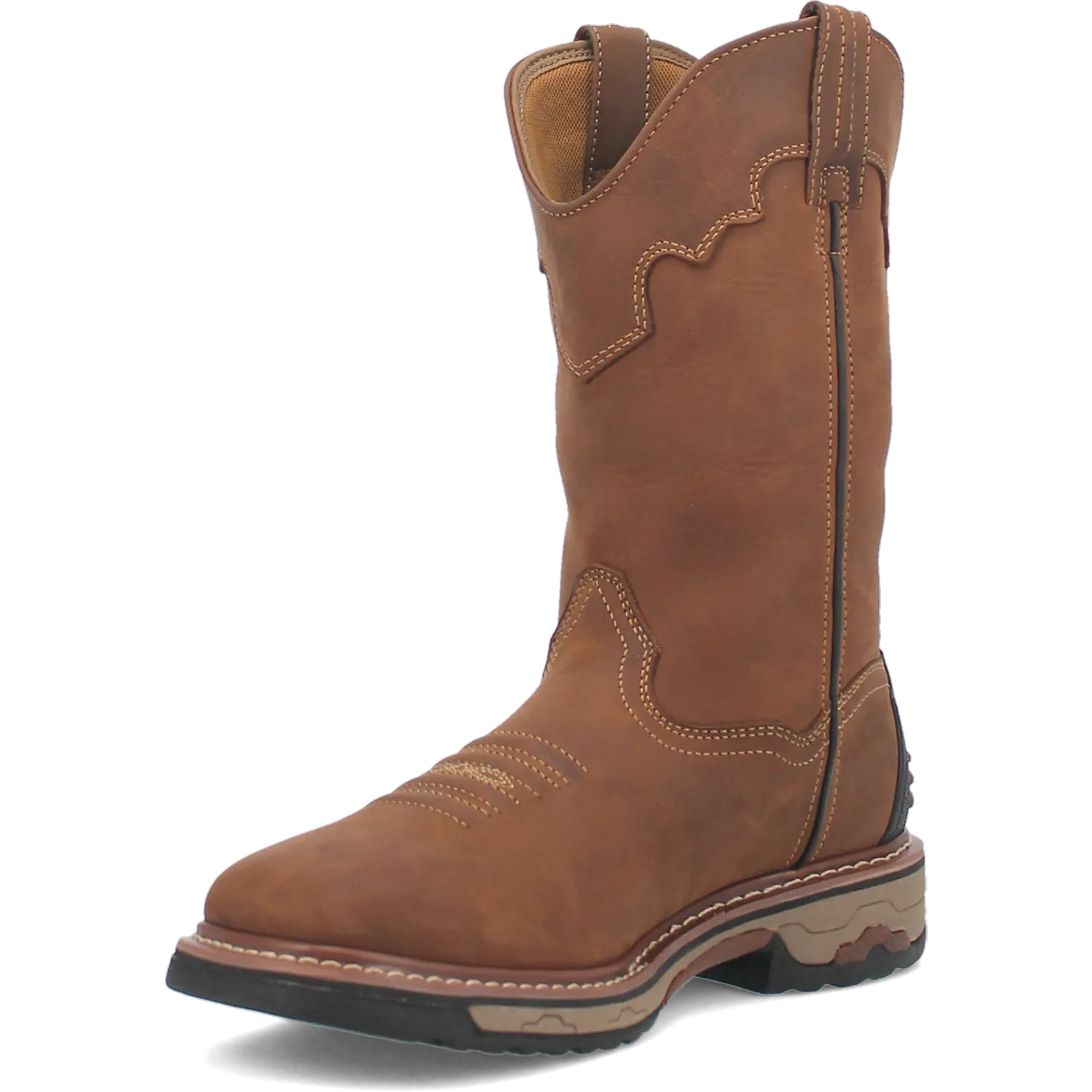 Dan Post Boots Boots Men's Blayde Waterproof Leather Steel Wide Square Toe Work Boots Saddle Tan Color - Dan Post Boots