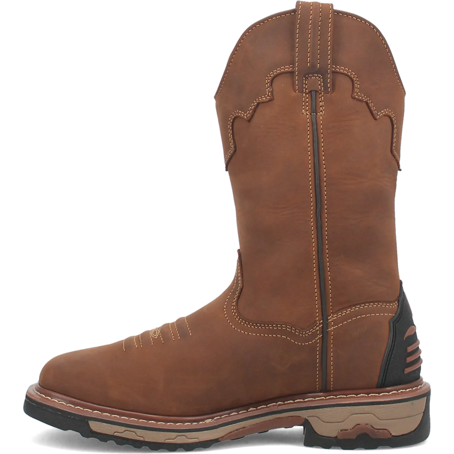 Dan Post Boots Boots Men's Blayde Waterproof Leather Wide Square Toe Work Boots Saddle Tan Color - Dan Post Boots