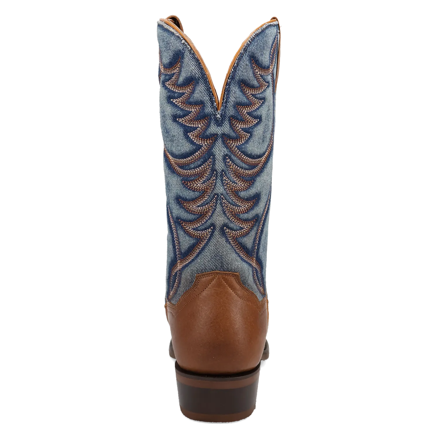 Dan Post Boots Boots Men's Bullock Leather Medium Round Toe Boots Tan/Denim Color - Dan Post Boots