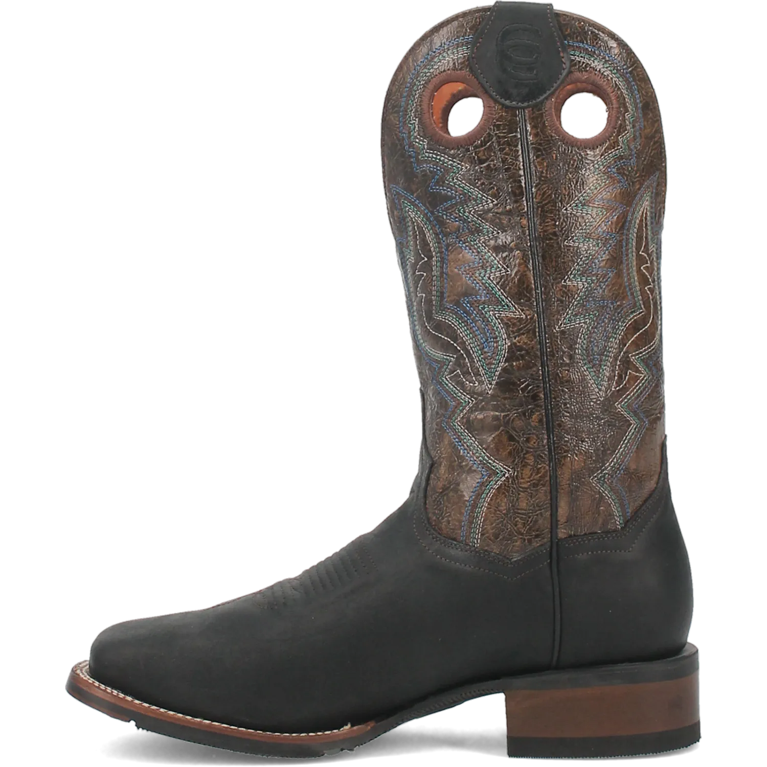 Dan Post Boots Boots Men's Deuce Leather Wide Square Toe Boots Black Color - Dan Post Boots