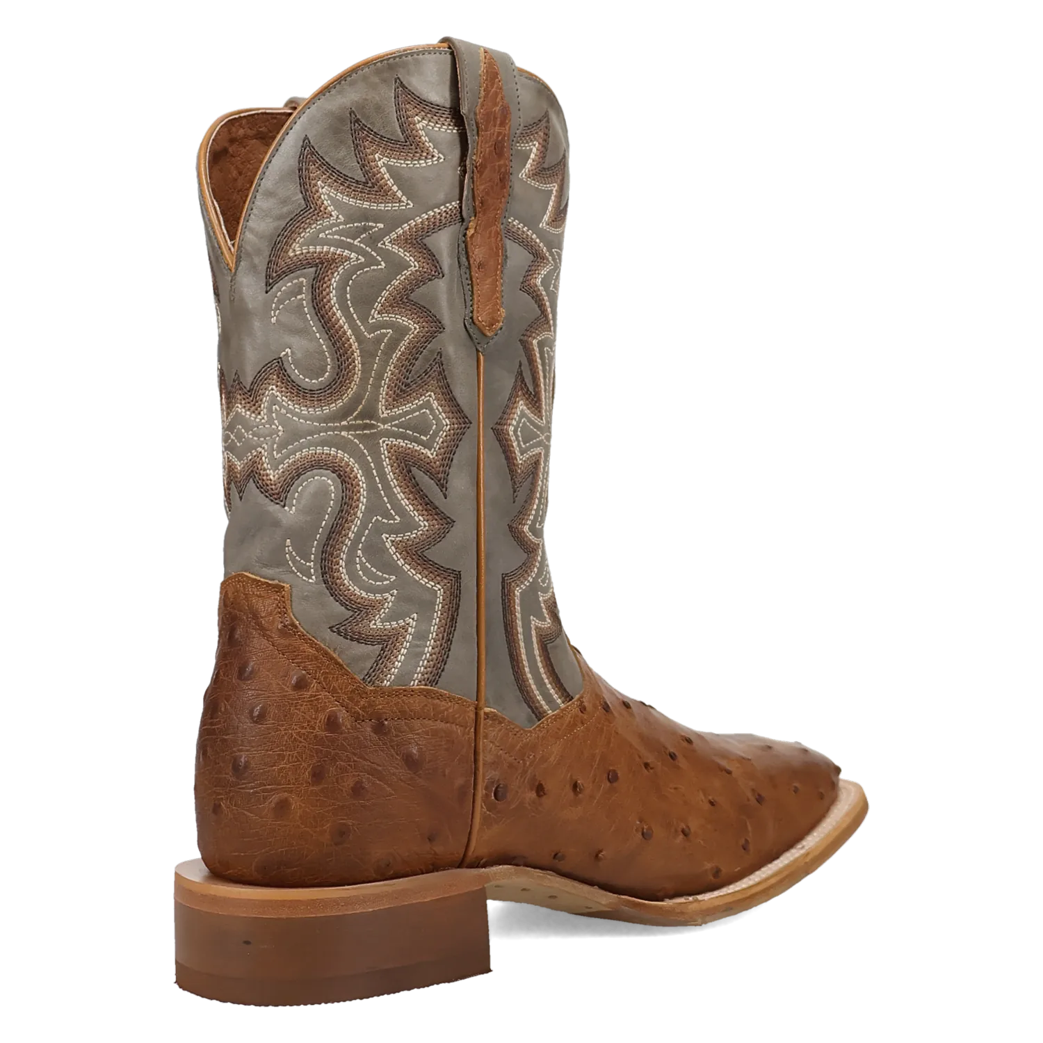 Dan Post Boots Boots Men's Drayden Full Quill Ostrich Wide Square Toe Boots Tan Color - Dan Post Boots